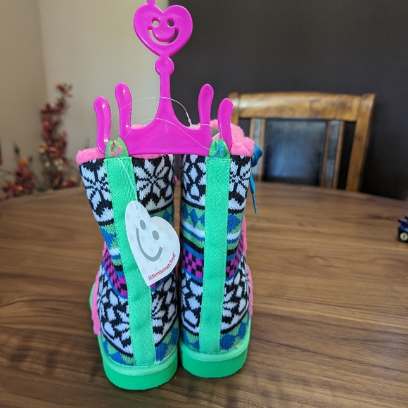 NWT Girls Little Miss Matched Sweater Boot Size 2 - Picture 3 of 7
